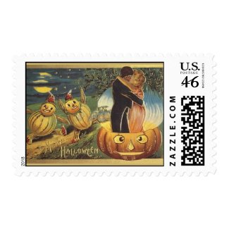 KRW Vintage Halloween Romance stamp