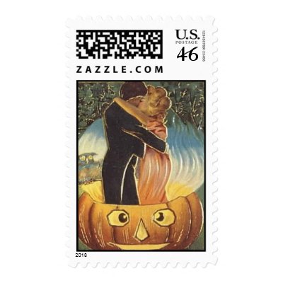 KRW Vintage Halloween Romance Stamps