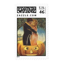 KRW Vintage Halloween Romance Stamps