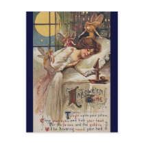 KRW Vintage Halloween Time Postcard by KRWOldWorld KRW Vintage Halloween Time Postcard