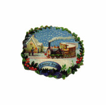 KRW Vintage Holiday Scene Sculpture Ornament photo sculptures by KRWOldWorld KRW Vintage Holiday Scene Sculpture Ornament photo sculptures