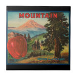 KRW Vintage Mountain Apples Fruit Crate Label Tile