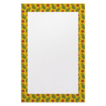 KRW Vintage Pointsettia Holiday Stationery
