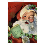 KRW Vintage Santa Claus Christmas Card