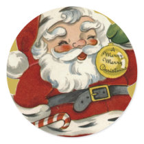 KRW Vintage Santa Claus Christmas Sticker