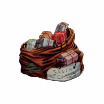 KRW Vintage Santa's Sack Holiday Ornament photo sculptures by KRWOldWorld KRW Vintage Santa's Sack Holiday Ornament photo sculptures
