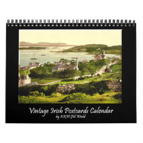 KRW Vintage Scenic Irish Postcard Calendar 2012