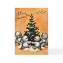 KRW Vintage Snowman Family Card - Customized by KRWHolidays KRW Vintage Snowman Family Card - Customized