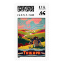 KRW Vintage Triumph Bicycle Poster Stamp