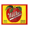 KRW Vintage Wilko Apple Crate Label posters