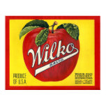 KRW Vintage Wilko Apple Crate Label