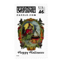 KRW Vintage Witch and Cauldron Halloween Stamp by KRWOldWorld KRW Vintage Witch and Cauldron Halloween Stamp