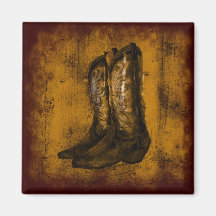 KRW Western Wear Cowboy Boots Fridge Magnet