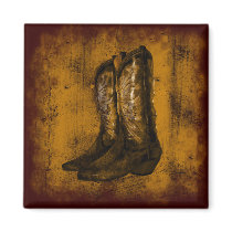 KRW Western Wear Cowboy Boots magnets