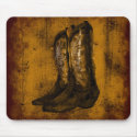 KRW Western Wear Cowboy Boots mousepads by KRWDesigns KRW Western Wear Cowboy Boots mousepads