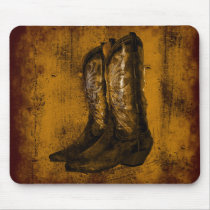 KRW Western Wear Cowboy Boots mousepads