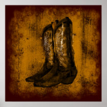 KRW Western Wear Cowboy Boots posters