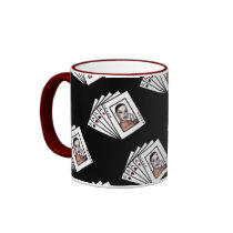 KRW Winning Hand Poker Card Mug - Red by KRWDesigns KRW Winning Hand Poker Card Mug - Red