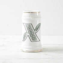 KRW - X - Celtic Monogrammed Stein mugs
