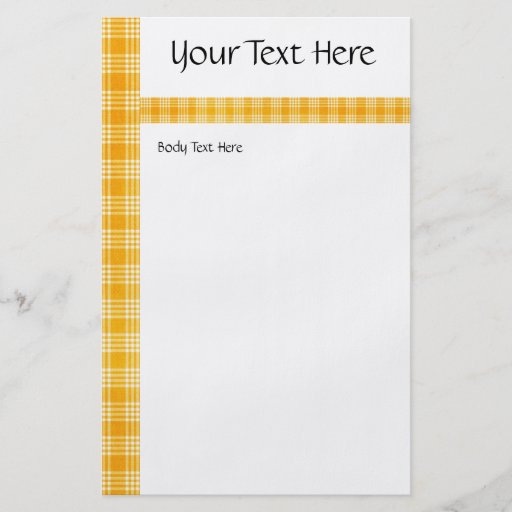 KRW Yellow Check Medium Flyer Template