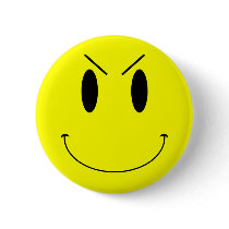 KRW Yellow Evil Smiley Face buttons