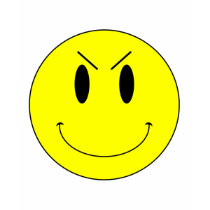 KRW Yellow Evil Smiley Face t-shirts by KRWDesigns KRW Yellow Evil Smiley Face t-shirts