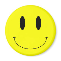 KRW Yellow Smiley Face magnets