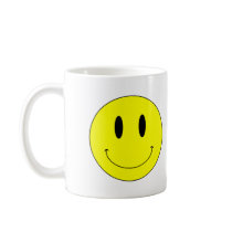 KRW Yellow Smiley Face mugs