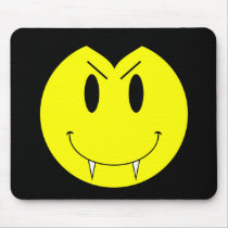 KRW Yellow Smiley Face Vampire mousepads