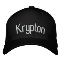 Krypton embroidered hats