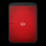 Krystal Logo Red MacBook Air Sleeve ipad sleeves