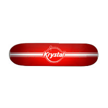Krystal Logo with Strip Skateboard