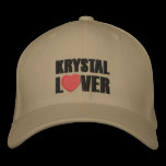 Krystal Lover embroidered hats