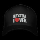 Krystal Lover embroidered hats