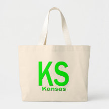 KS Kansas plain green Bag