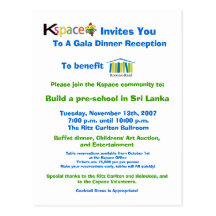 Kspace Invitation Postcard