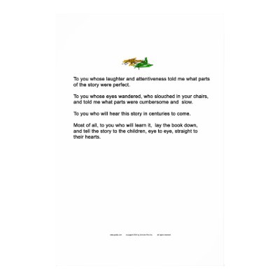 Kt' Tau poster book dedication page by veridianpauinc