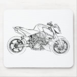 KTM Super Duke Naked Sketch Mouse Pad