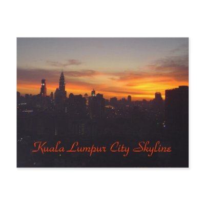 Kuala Lumpur City Skyline Postcard by arcanawar