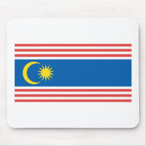 Kuala Lumpur Flag Mousepad by FlagTshirts Kuala Lumpur Flag Mousepad