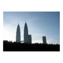 Kuala Lumpur Towers Background posters