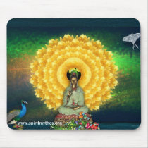 Kuan Yin Wall Tapestry mousepads by Maia Kuan Yin Wall Tapestry mousepads