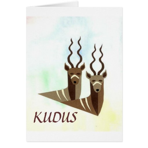 kudus-kudos-for-a-job-well-done-notecard-card-zazzle