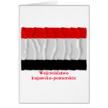 Kujawsko-pomorskie - Kuyavia-Pomerania waving flag Card