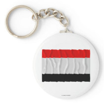 Kujawsko-pomorskie - Kuyavia-Pomerania waving flag Keychains