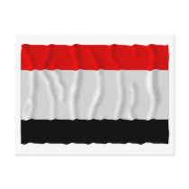 Kujawsko-pomorskie - Kuyavia-Pomerania waving flag Postcard
