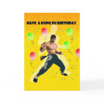 kung fu birthday cards