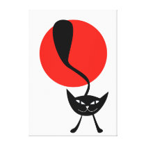 Kung Fu cat Wrapped Canvas canvas prints