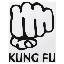 kung fu fist icon flyers