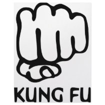 kung fu fist icon letterhead